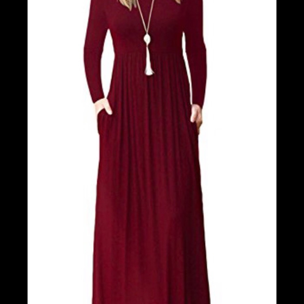Brand new Viishow red long sleeve dress w/ pockets